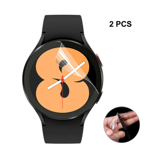 ENKAY HAT PRINCE For Samsung Galaxy Watch4 44mm 2Pcs Screen Protectors   TPU Ultra Clear Full Cover Film - Transparent - 1