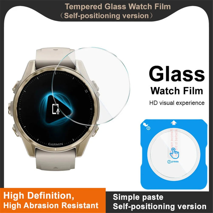 IMAK For Garmin Fenix 8 43mm Tempered Glass Screen Protector with Installation Tool - 4