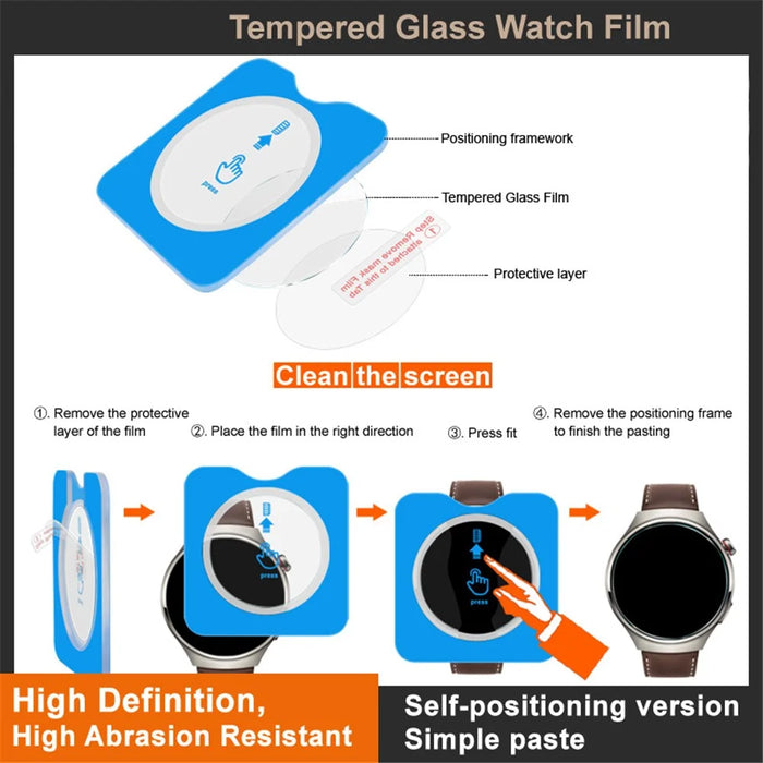 IMAK For Garmin Fenix 8 51mm Tempered Glass Screen Protector with Installation Tool - 5