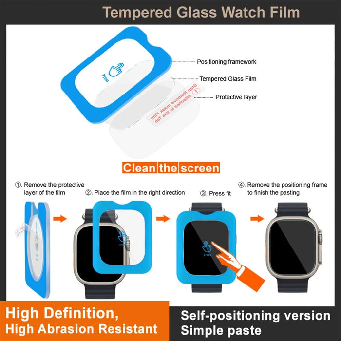 IMAK For Xiaomi Smart Band 9 Active / Redmi Band 3 Tempered Glass Screen Protector with Installation Tool - 5