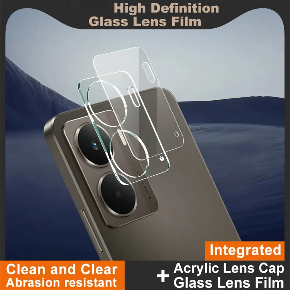 IMAK For Realme P3 5G / Neo7x 5G Tempered Glass Camera Lens Protector + Acrylic Lens Cap - 2