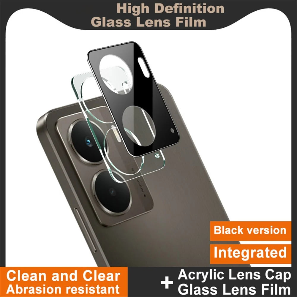IMAK For Realme P3 5G / Neo7x 5G Tempered Glass Lens Film + Acrylic Cap (Black Version) - 2