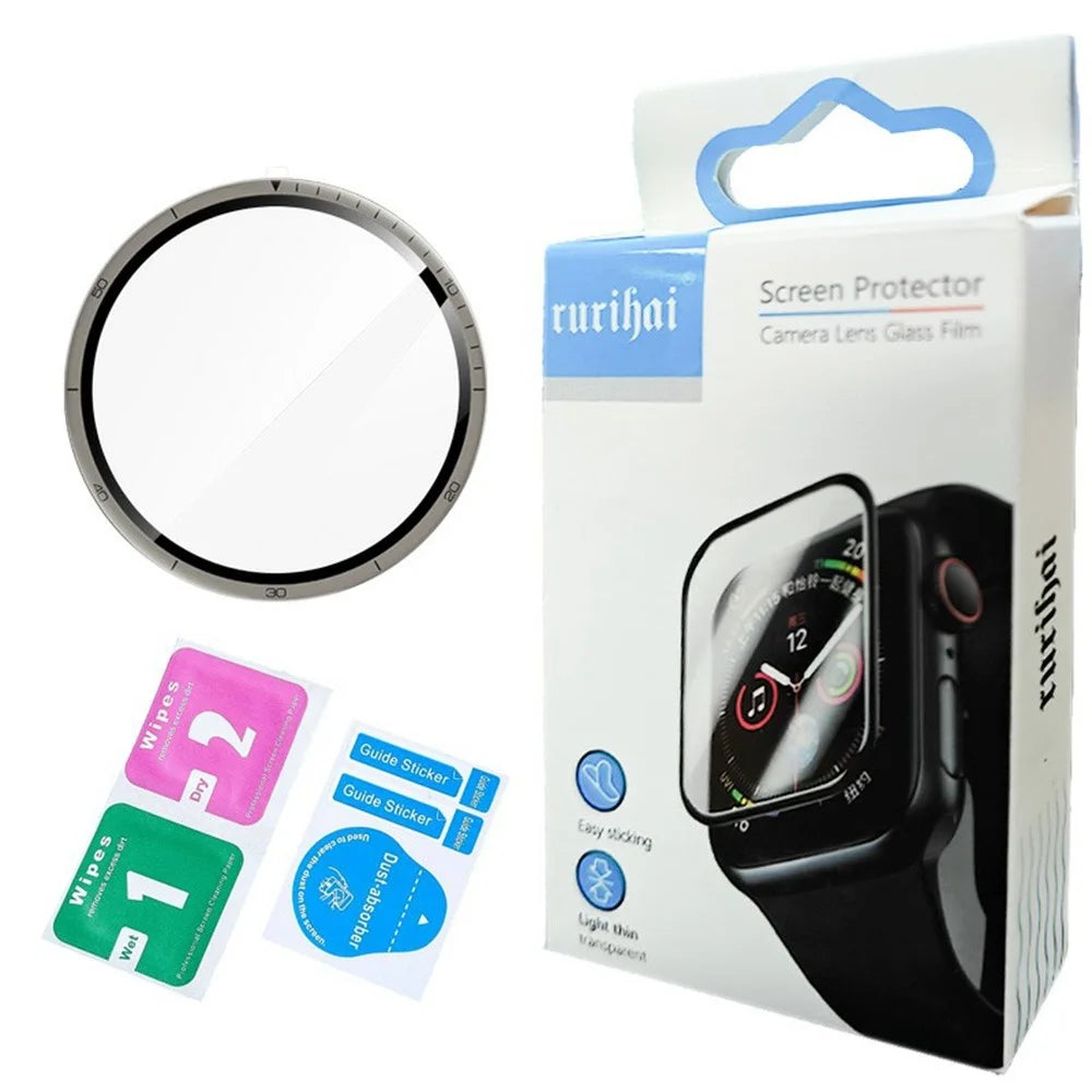 RURIHAI For Huami Amazfit Active 2 PMMA Screen Protector 3D Full Glue Watch Screen Film - 5