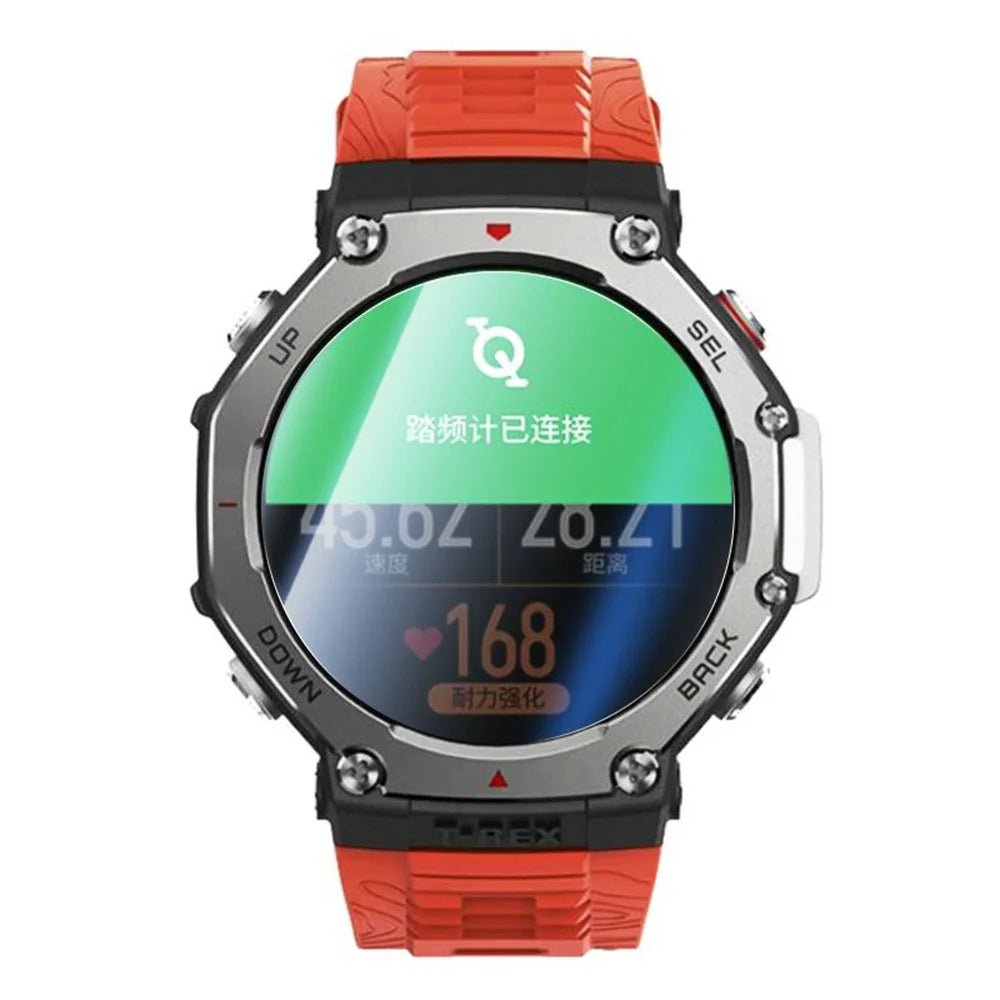 RURIHAI For Huami Amazfit T-Rex 3 Screen Protector AR Clear Watch Film with Alignment Tool - 2