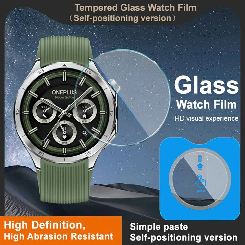 IMAK For OnePlus Watch 3 46mm Tempered Glass Screen Protector with Installation Tool - 3