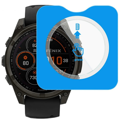 IMAK For Garmin Fenix 8 Solar 47mm Tempered Glass Screen Protector with Installation Tool - 1