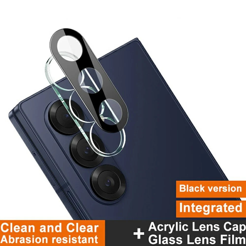IMAK For Samsung Galaxy Z Fold8 Ultra / Z Fold7 5G  Tempered Glass Lens Film + Acrylic Cap (Black Version) - 2