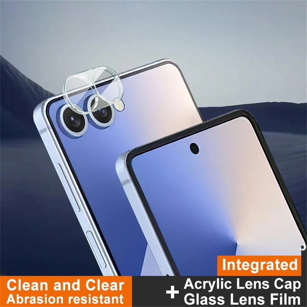 IMAK For Samsung Galaxy Z Flip8 / Z Flip7 5G Tempered Glass Camera Lens Protector + Acrylic Lens Cap - 2