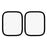 2Pcs / Pack For Huami Amazfit Bip 6 Screen Protector Smart Watch HD Clear PMMA Film (Black Edge) - 2