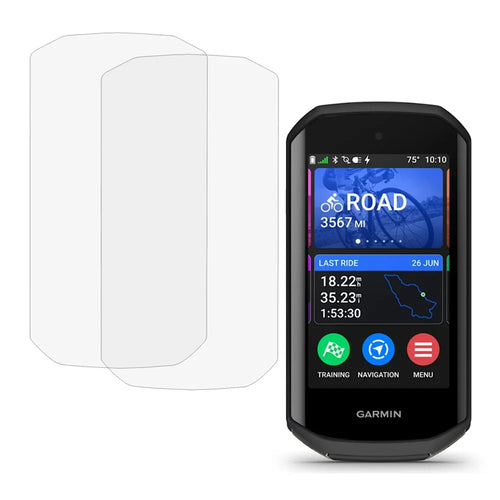 2Pcs For Garmin Edge 1050 Screen Protector Bike Cycling Computer Clear TPU Film - 1