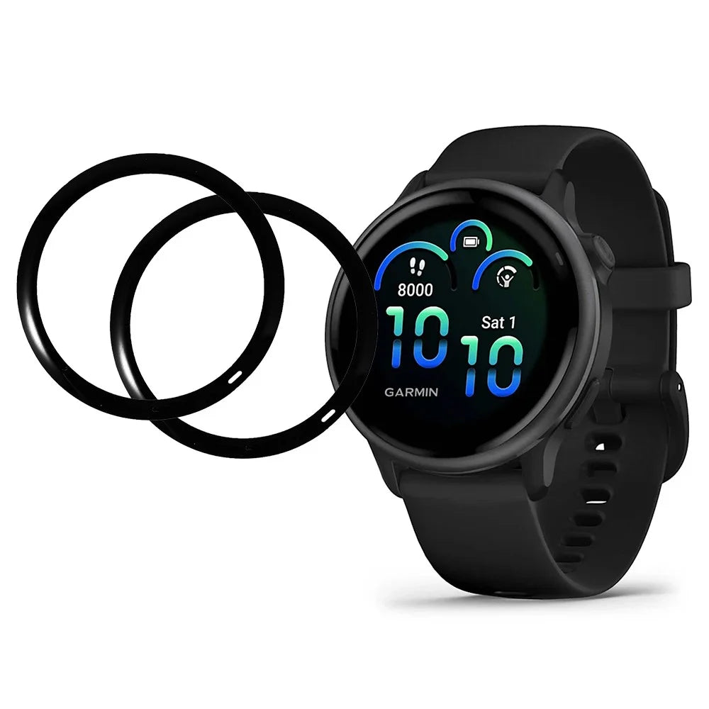 2Pcs  /  Pack For Garmin Vivoactive 6 Screen Protector Smart Watch HD Clear PMMA Film - 1