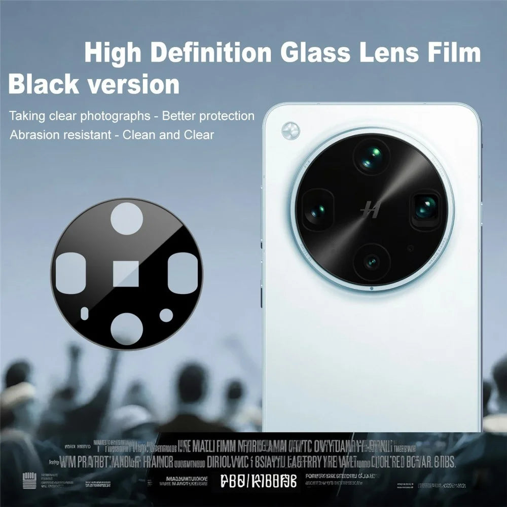 IMAK For Oppo Find X8 Ultra 5G Camera Lens Protector Tempered Glass HD Clear Lens Film (Black Version) - 2