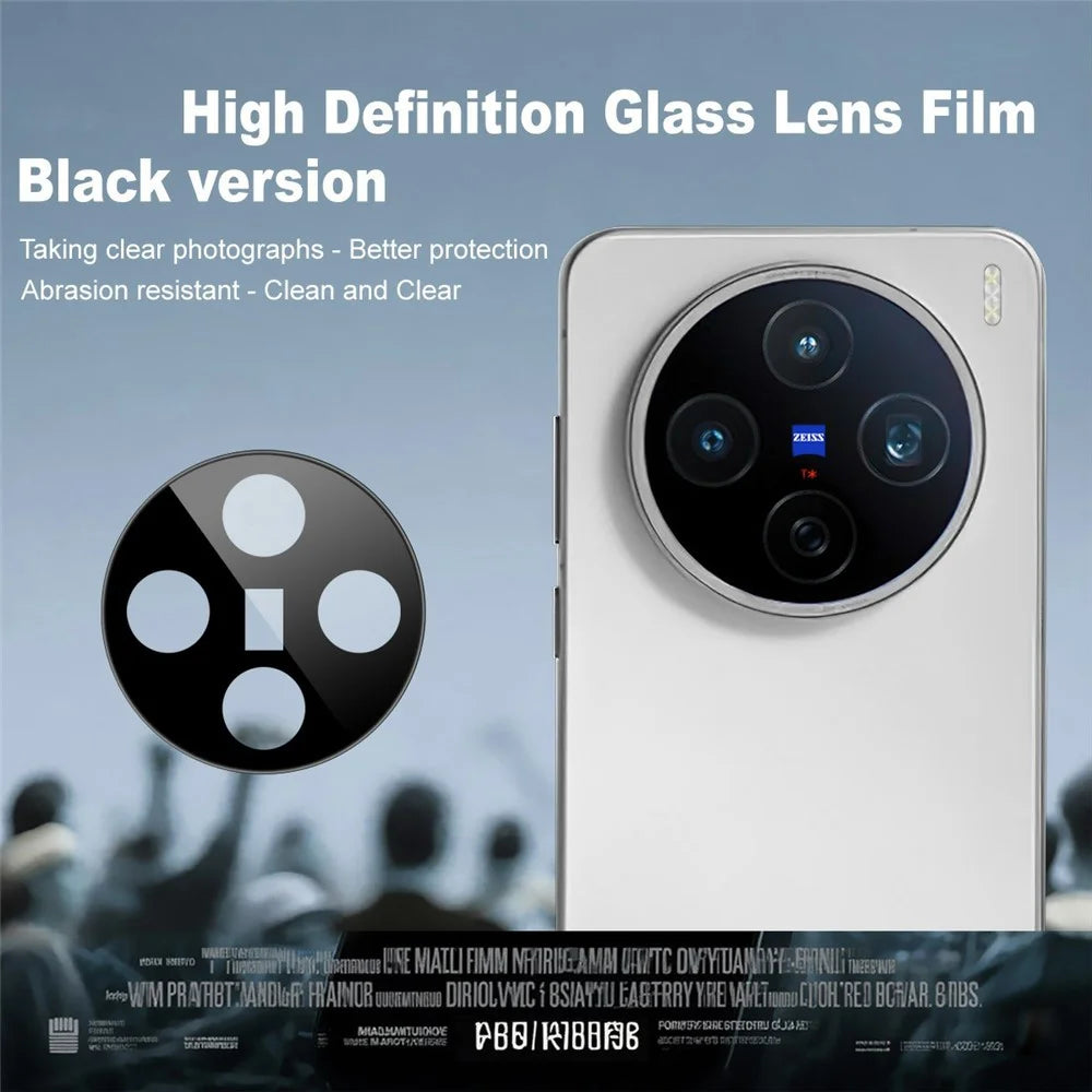 IMAK For vivo X200s 5G Camera Lens Protector Tempered Glass HD Clear Lens Film (Black Version) - 2
