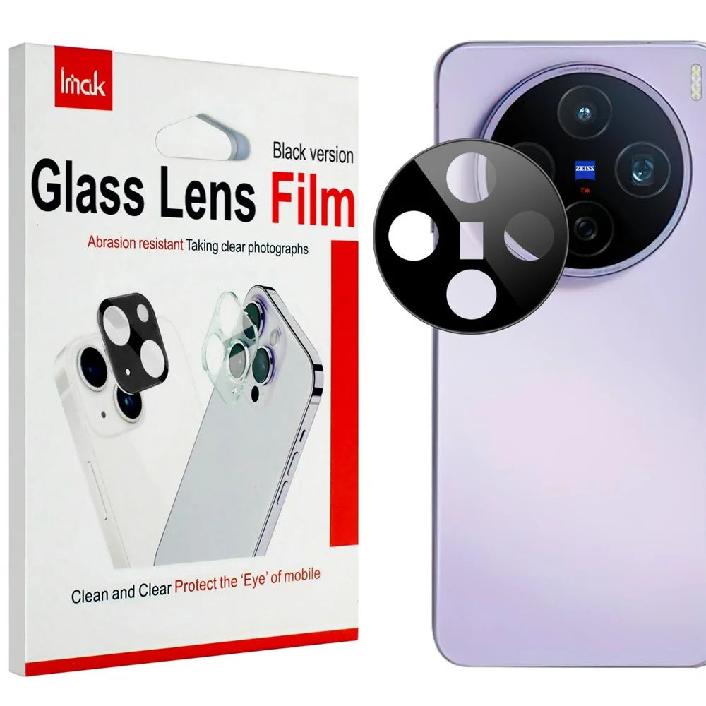 IMAK For vivo X200s 5G Camera Lens Protector Tempered Glass HD Clear Lens Film (Black Version) - 3
