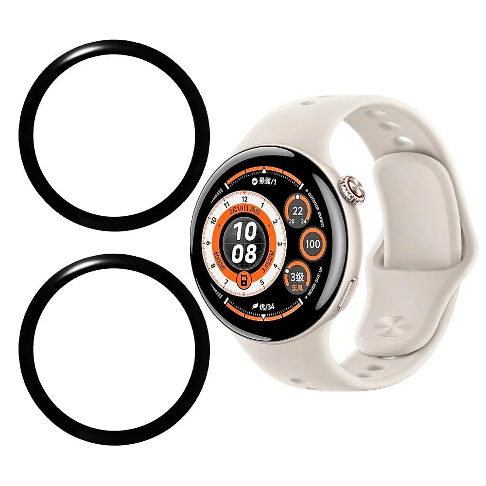 2Pcs / Pack For vivo iQOO Watch 5 / Watch 5 Screen Protector Smart Watch HD Clear PMMA Film (Black Edge) - 1