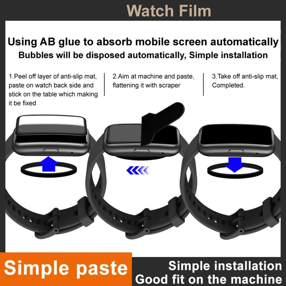 IMAK For Honor Band 10 Screen Protector Anti Scratch PMMA Watch Film - 5