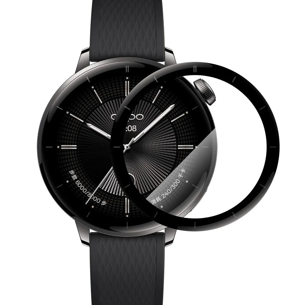 NORTHJO For Oppo Watch X2 Mini Screen Protector PMMA Anti Scratch Black Edge Watch Film HD Clarity Abrasion Resistant - 2