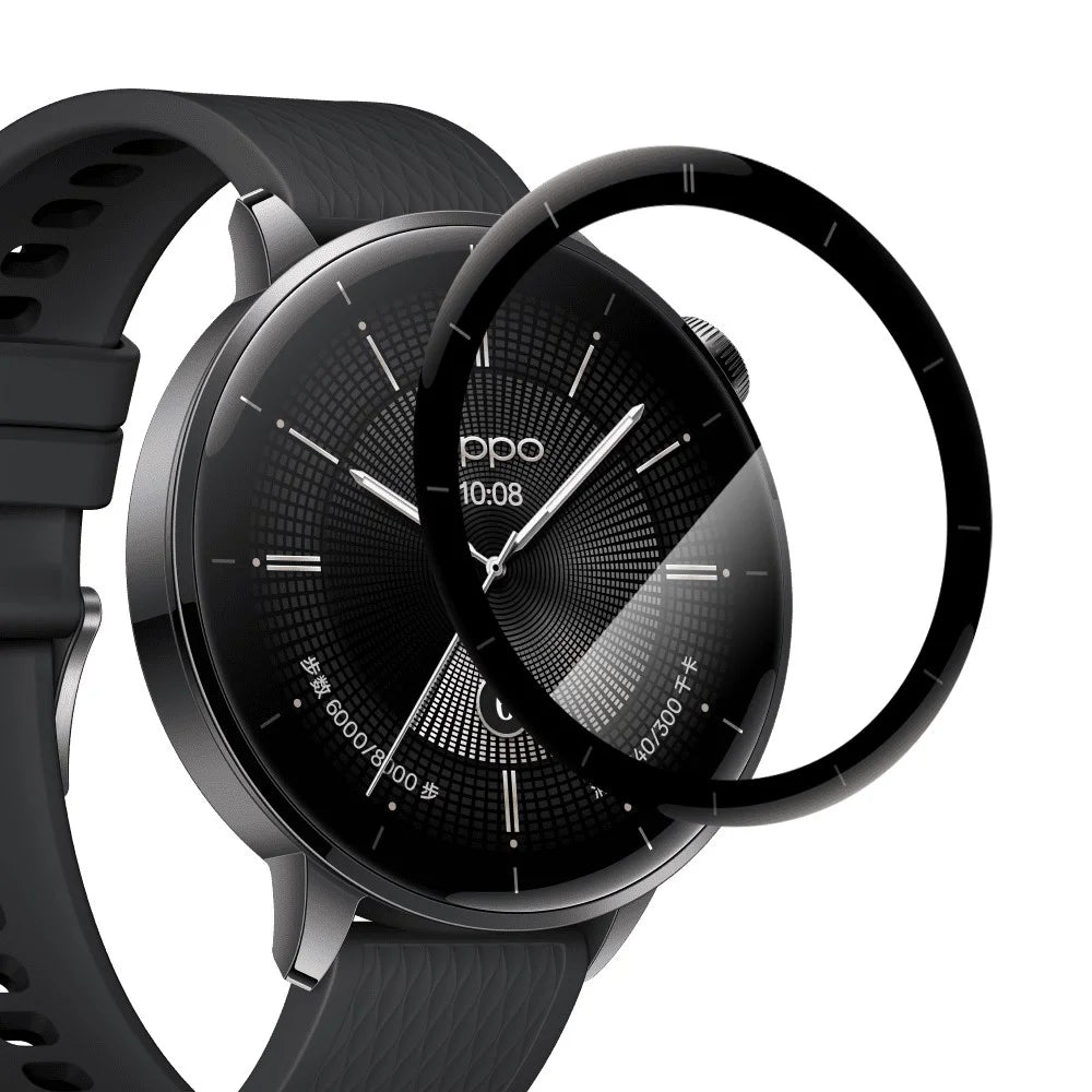 NORTHJO For Oppo Watch X2 Mini Screen Protector PMMA Anti Scratch Black Edge Watch Film HD Clarity Abrasion Resistant - 3