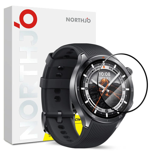 NORTHJO For Oppo Watch X2 Screen Protector PMMA Anti Scratch Black Edge Watch Film HD Clarity Abrasion Resistant - 1