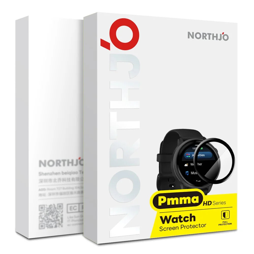 NORTHJO For Oppo Watch X2 Screen Protector Anti Scratch PMMA HD Watch Film Blue Silver Edge - 4