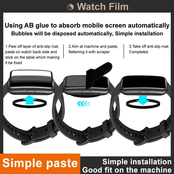 IMAK For Xiaomi Redmi Watch Move Screen Protector Anti Scratch PMMA Watch Film - 5