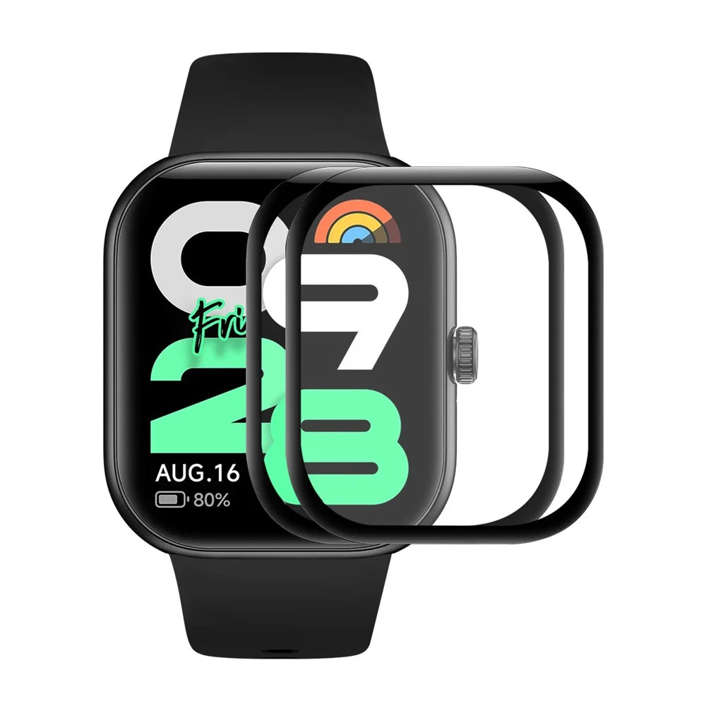 ENKAY HAT PRINCE For Xiaomi Redmi Watch Move 2Pcs Screen Protector   3D Curved PC + PMMA Ultra Clear Film - Black - 1