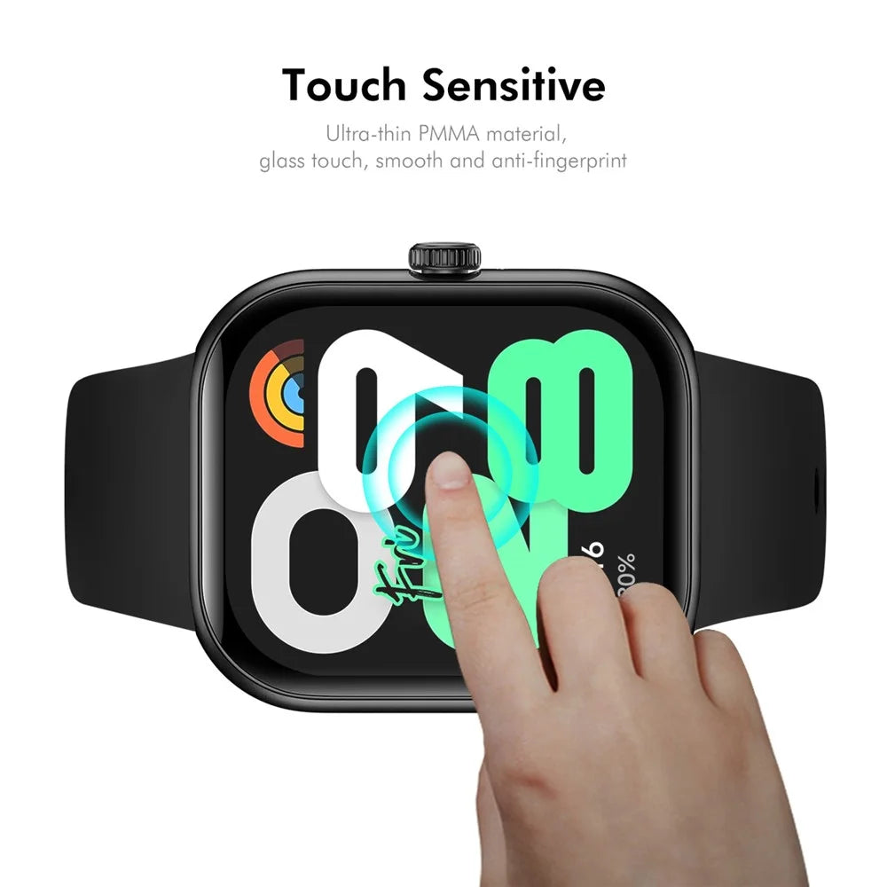 ENKAY HAT PRINCE For Xiaomi Redmi Watch Move 2Pcs Screen Protector   3D Curved PC + PMMA Ultra Clear Film - Black - 5
