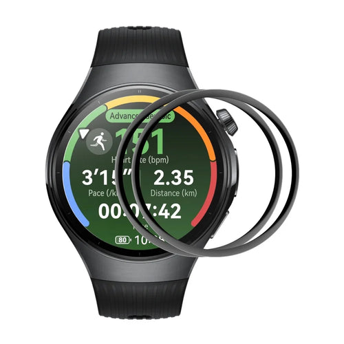 ENKAY HAT PRINCE For Huawei Watch 5 42mm 2Pcs Screen Protector   3D Curved PC + PMMA Ultra Clear Film - Black - 1