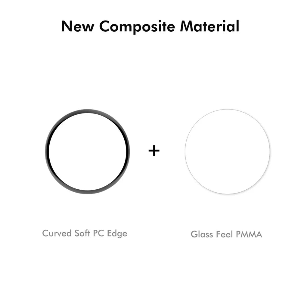 ENKAY HAT PRINCE For Huawei Watch 5 42mm 2Pcs Screen Protector   3D Curved PC + PMMA Ultra Clear Film - Black - 3