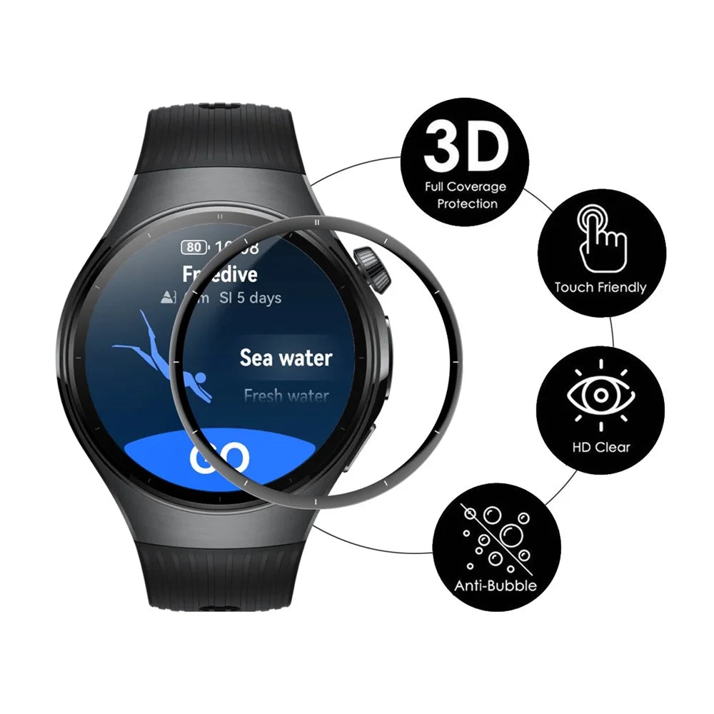 ENKAY HAT PRINCE For Huawei Watch 5 46mm Screen Protector   3D Curved PC + PMMA Ultra Clear Film - Transparent - 2
