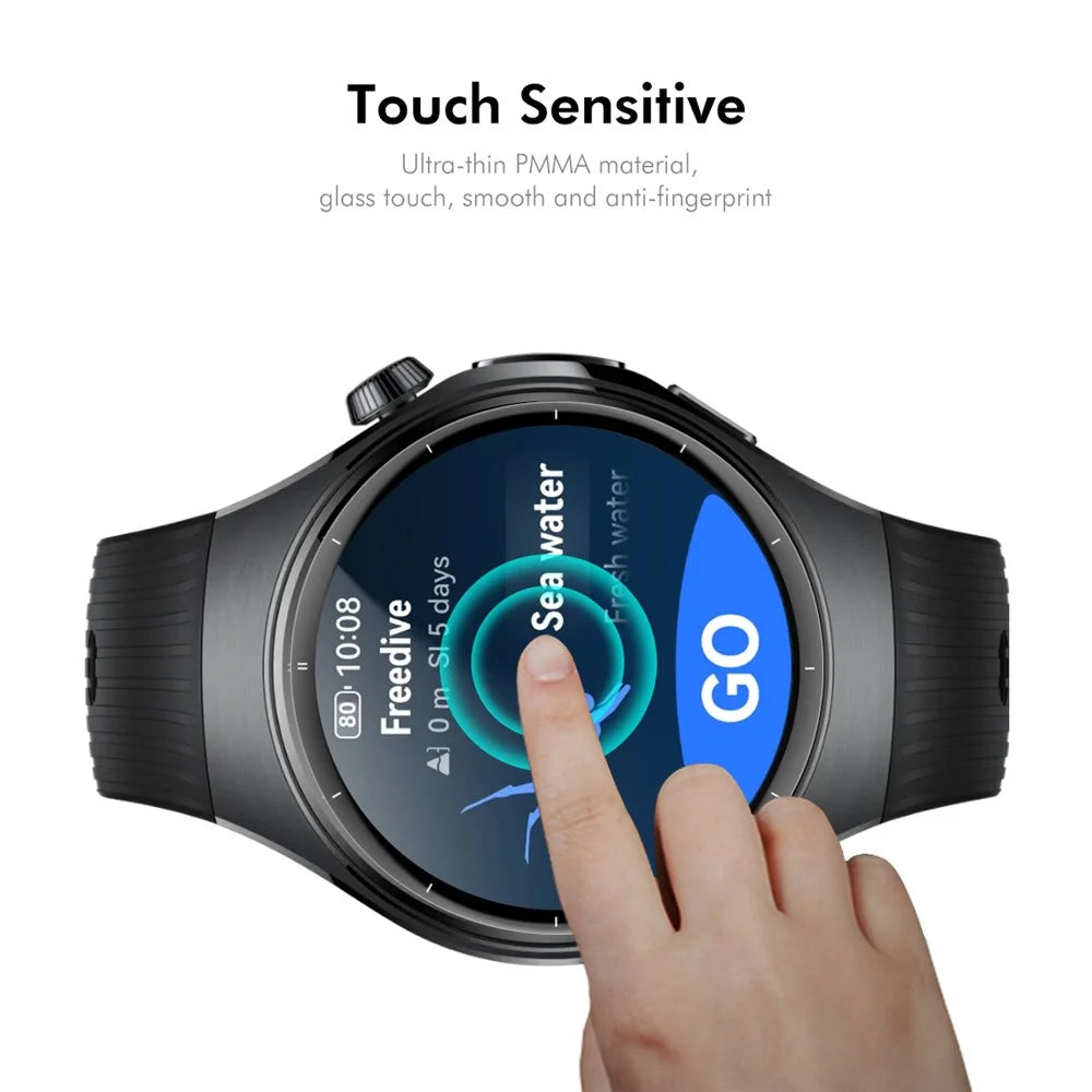 ENKAY HAT PRINCE For Huawei Watch 5 46mm Screen Protector   3D Curved PC + PMMA Ultra Clear Film - Transparent - 4