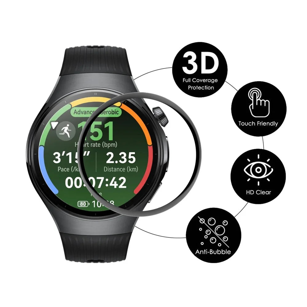 ENKAY HAT PRINCE For Huawei Watch 5 42mm Screen Protector   3D Curved PC + PMMA Ultra Clear Film - Transparent - 2