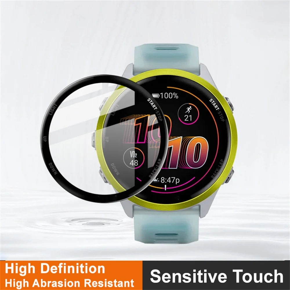IMAK For Garmin Forerunner 570 47mm Screen Protector Anti Scratch PMMA Watch Film - 3