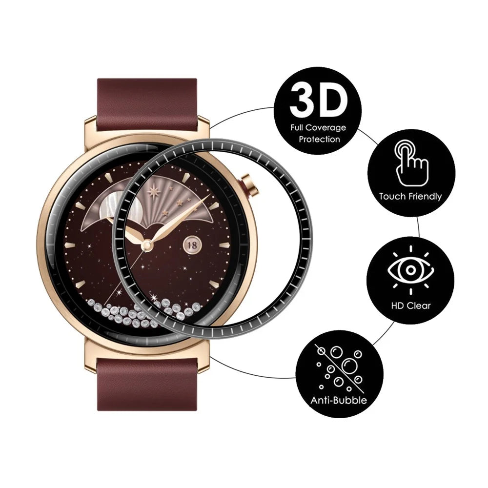 ENKAY HAT PRINCE For Honor Watch Fit Elegant Edition Screen Protector   3D Curved PC + PMMA Ultra Clear Film - Transparent - 2