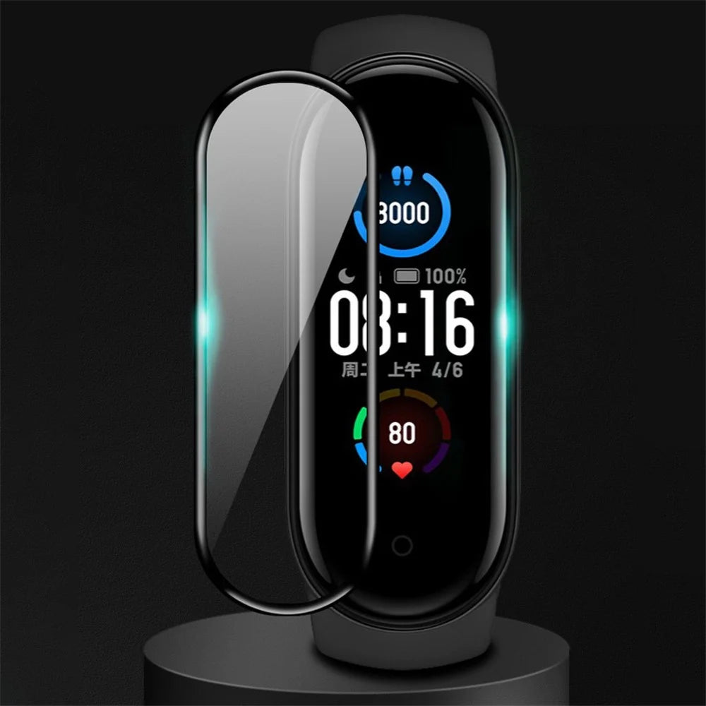3D Hot Bending PMMA Film HD Clear Screen Shield Protector for Xiaomi Mi Band 6 - 2