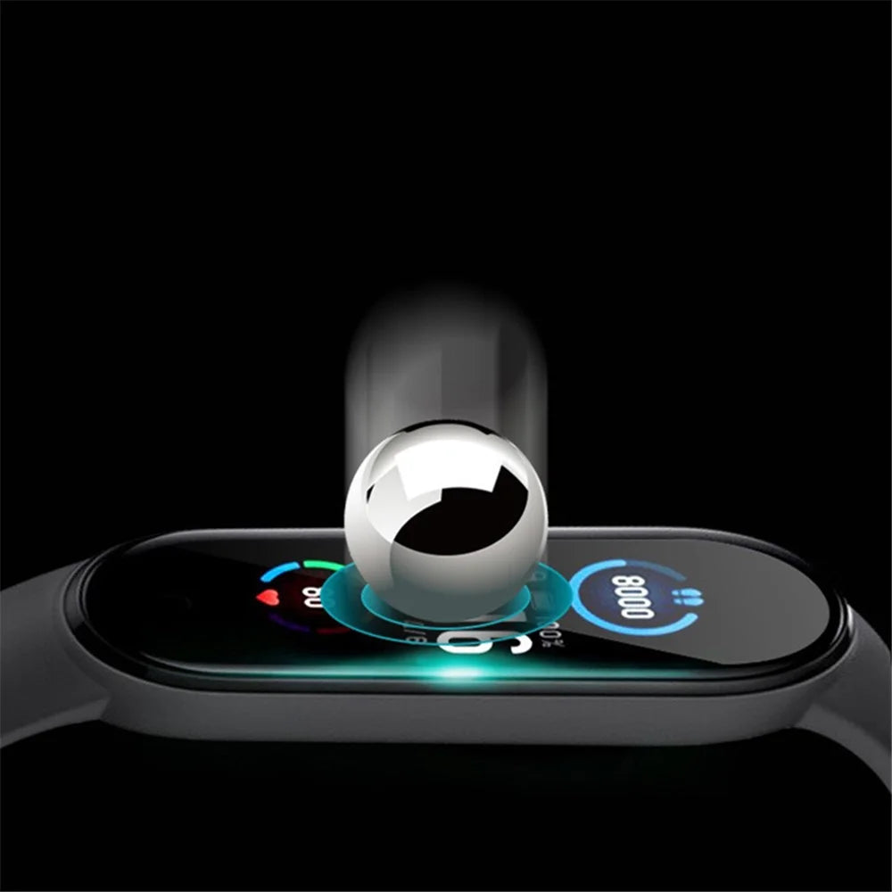 3D Hot Bending PMMA Film HD Clear Screen Shield Protector for Xiaomi Mi Band 6 - 3