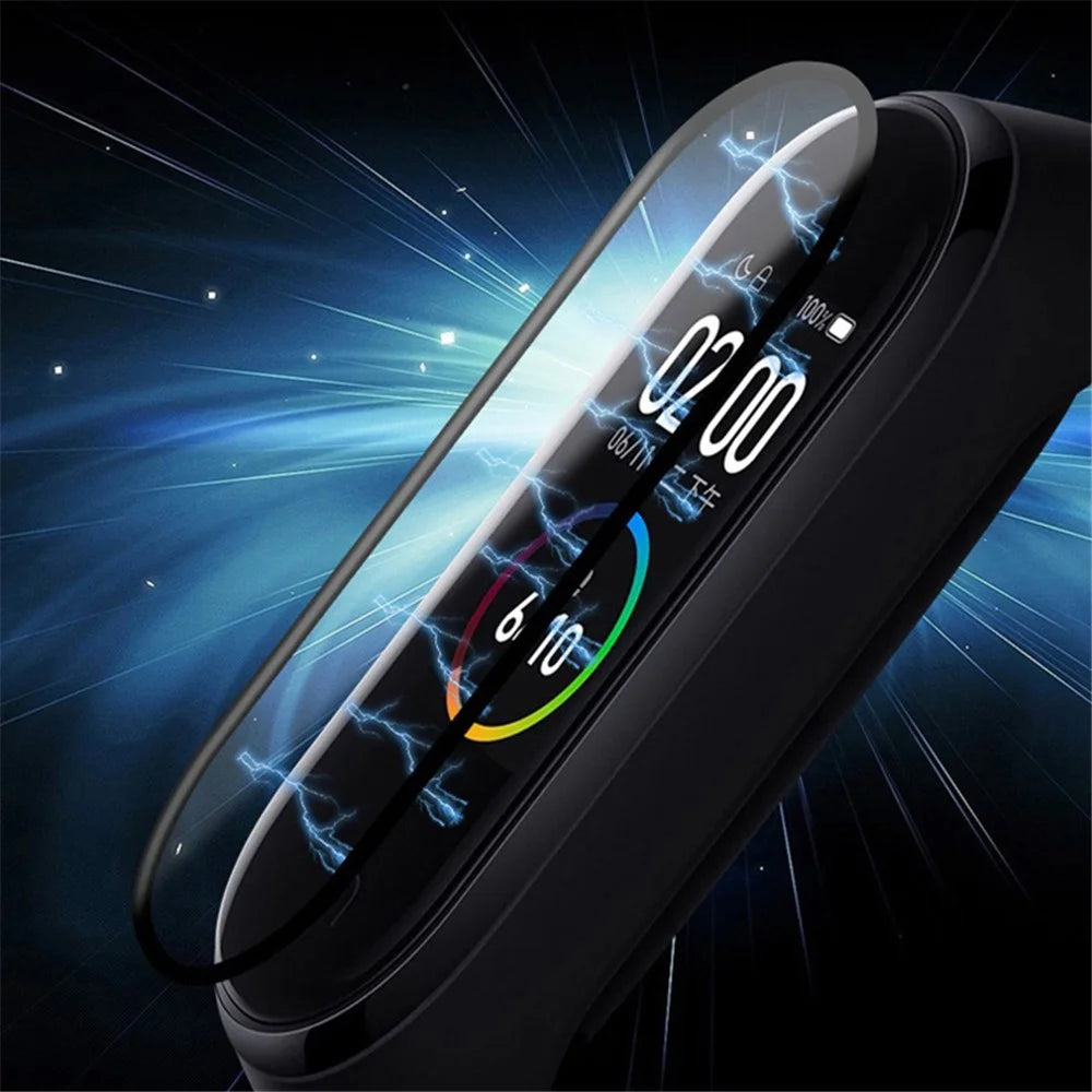 3D Hot Bending PMMA Film HD Clear Screen Shield Protector for Xiaomi Mi Band 6 - 5