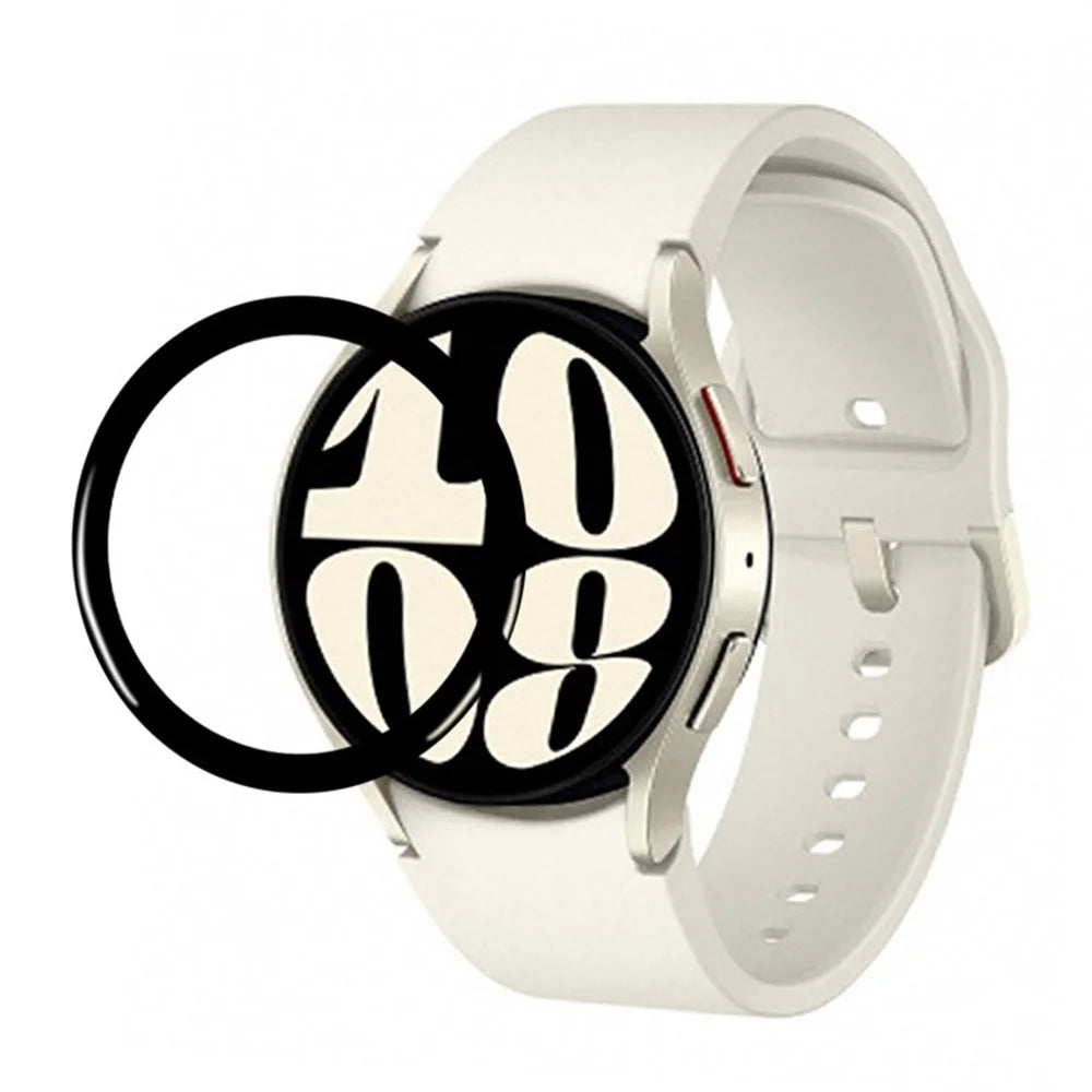 For Samsung Galaxy Watch8 44mm Full Screen Protector Black Edge Soft PMMA Smartwatch Screen Film - 1