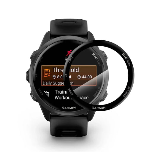 NORTHJO For Garmin Forerunner 570 42mm Screen Protector PMMA Anti Scratch Black Edge Watch Film HD Clarity Abrasion Resistant - 2