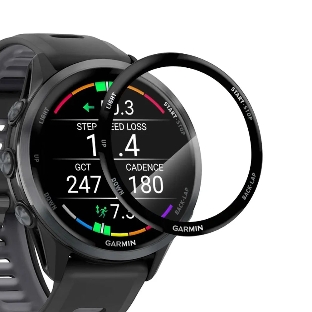 NORTHJO For Garmin Forerunner 970 Screen Protector PMMA Anti Scratch Black Edge Watch Film HD Clarity Abrasion Resistant - 3