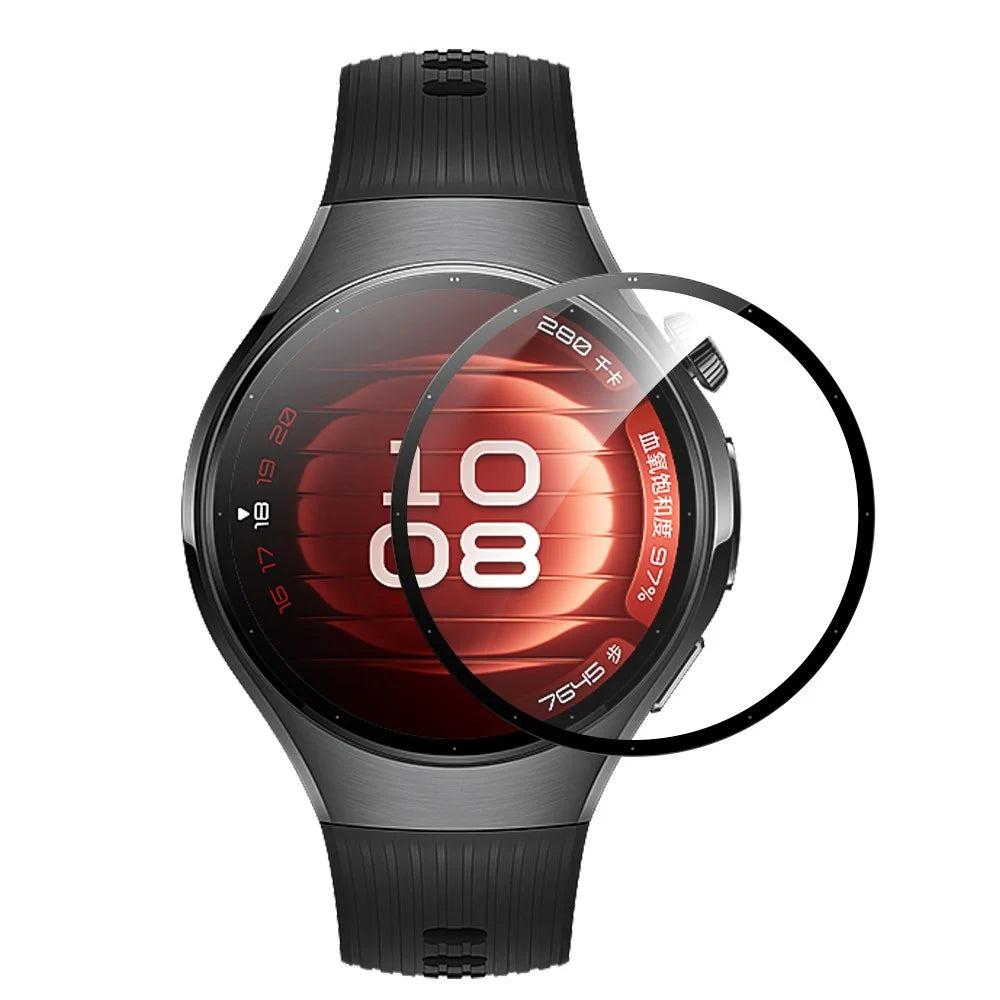 NORTHJO For Huawei Watch 5 42mm Screen Protector PMMA Anti Scratch Black Edge Watch Film HD Clarity Abrasion Resistant - 2