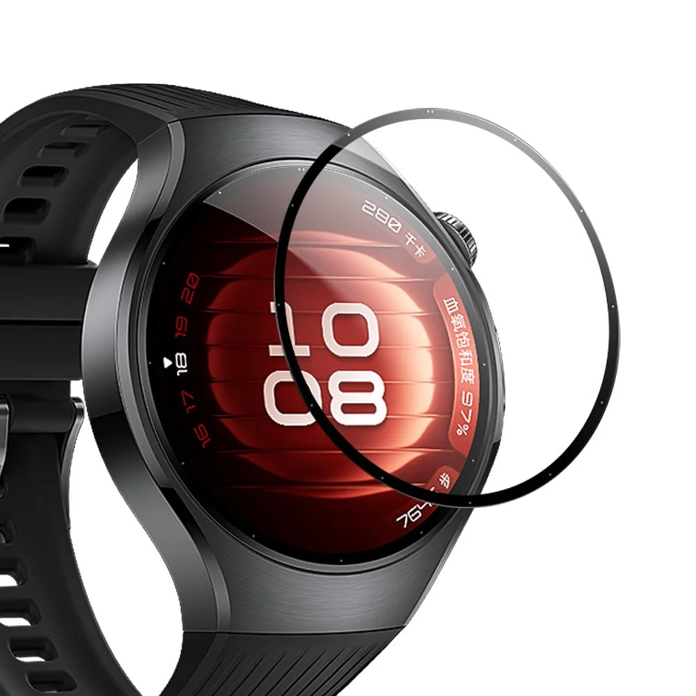 NORTHJO For Huawei Watch 5 42mm Screen Protector PMMA Anti Scratch Black Edge Watch Film HD Clarity Abrasion Resistant - 3