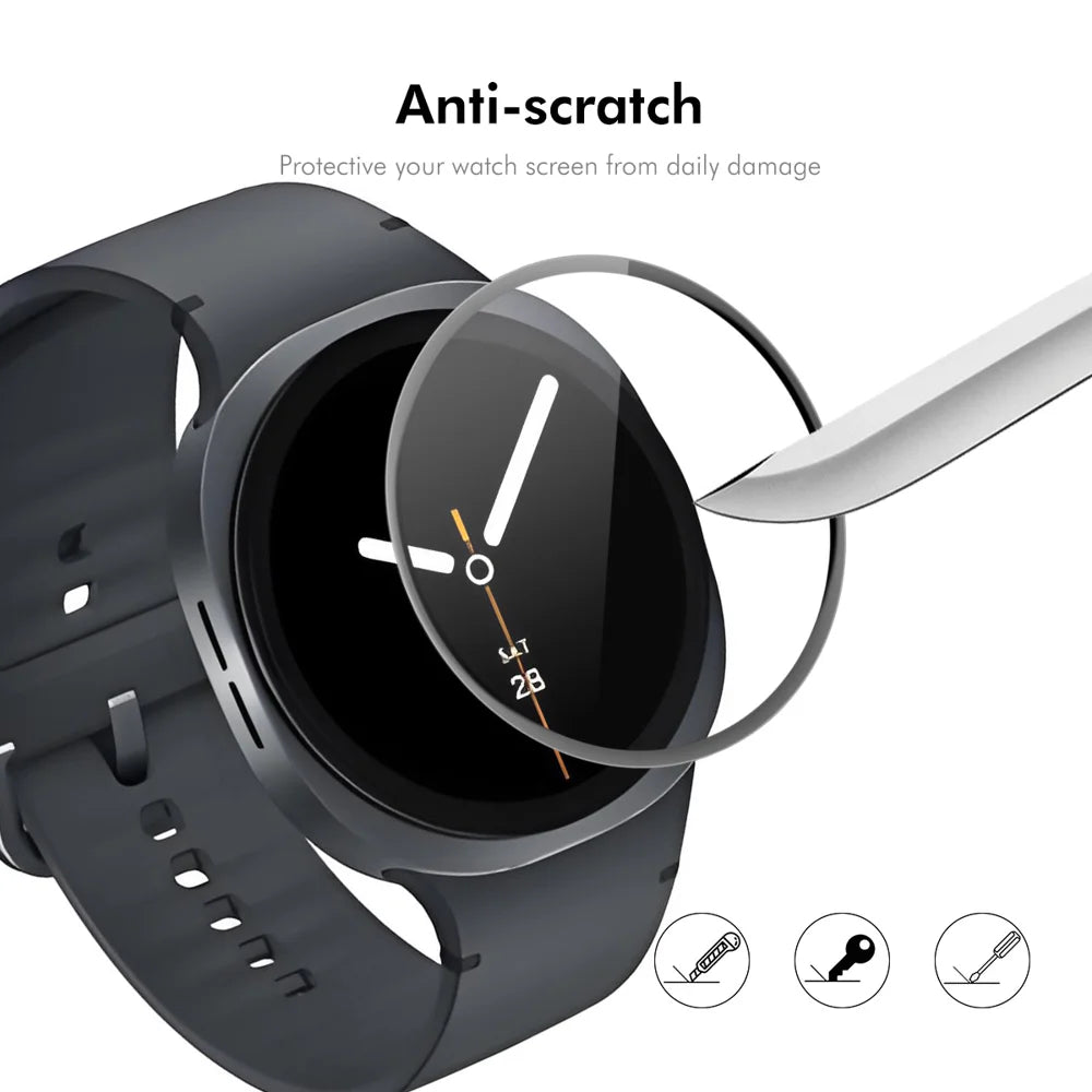 ENKAY HAT PRINCE For Samsung Galaxy Watch8 44mm 10Pcs Screen Protector   3D Curved PC + PMMA Ultra Clear Film - Transparent - 5