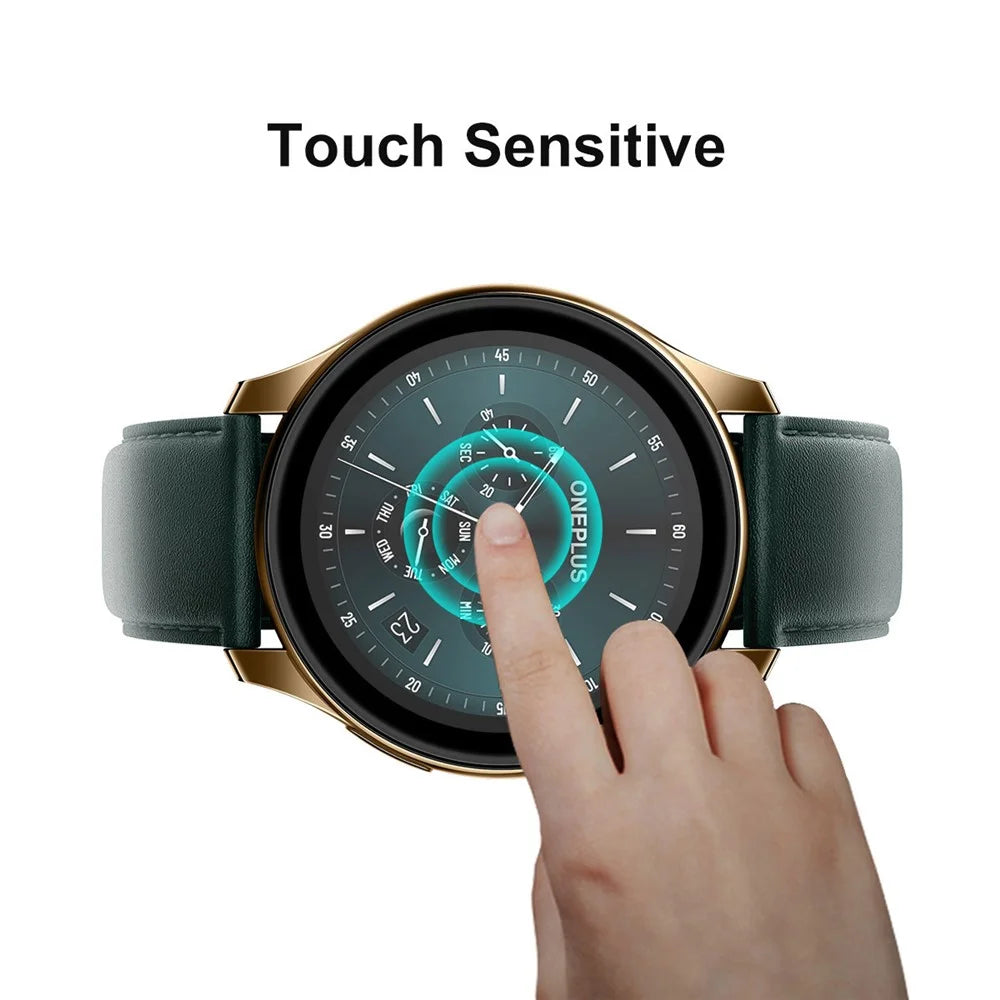 ENKAY HAT PRINCE 2Pcs Full Coverage 3D Curved Soft PC Edge + PMMA Screen Protector Films for OnePlus Watch 2021 - 4