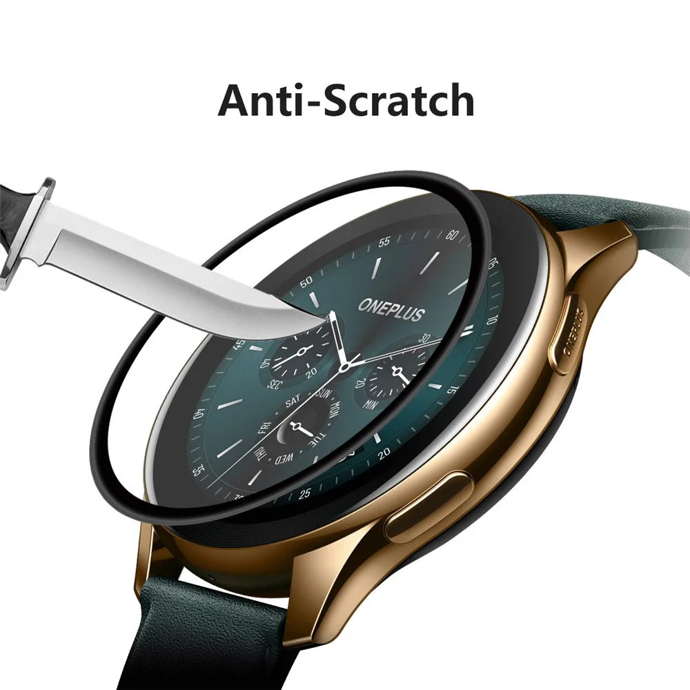 ENKAY HAT PRINCE 2Pcs Full Coverage 3D Curved Soft PC Edge + PMMA Screen Protector Films for OnePlus Watch 2021 - 6