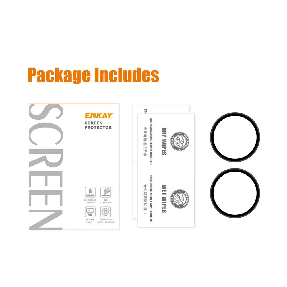 ENKAY HAT PRINCE 2Pcs Full Coverage 3D Curved Soft PC Edge + PMMA Screen Protector Films for OnePlus Watch 2021 - 7