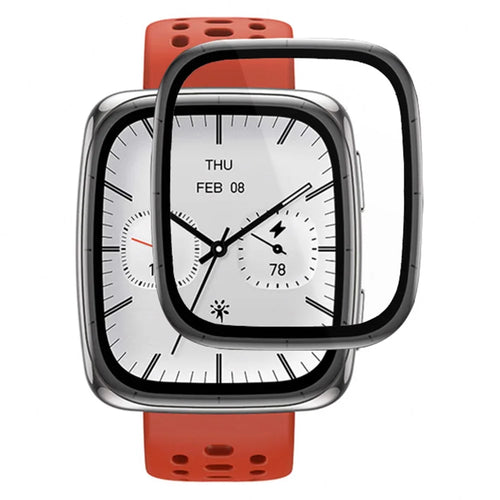 RURIHAI For Huami Amazfit Active 2 Square PMMA Screen Protector 3D Full Glue Watch Screen Film - 1