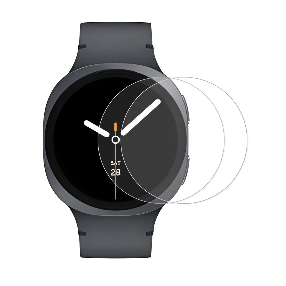 ENKAY HAT PRINCE For Samsung Galaxy Watch8 44mm 2Pcs Screen Protector   9H High Aluminum-Silicon Glass Film - Transparent - 1