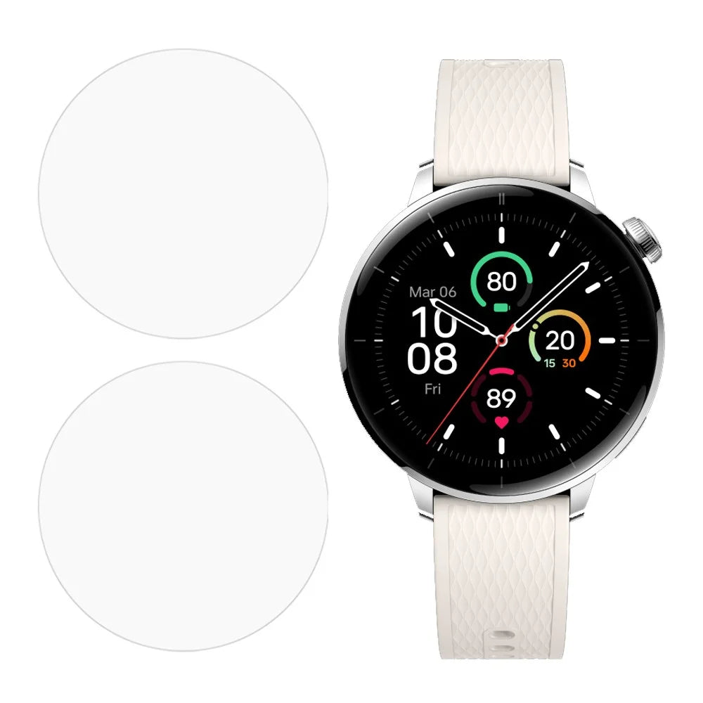 2Pcs For OnePlus Watch 3 43mm Screen Protector Smart Watch Clear TPU Film - 1