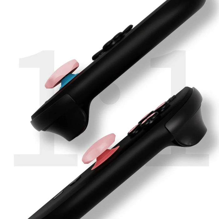 For Nintendo Switch 2 Silicone Joystick Caps Cute Button Sticker Set Game Controller Accessories - Pink+Black - 3